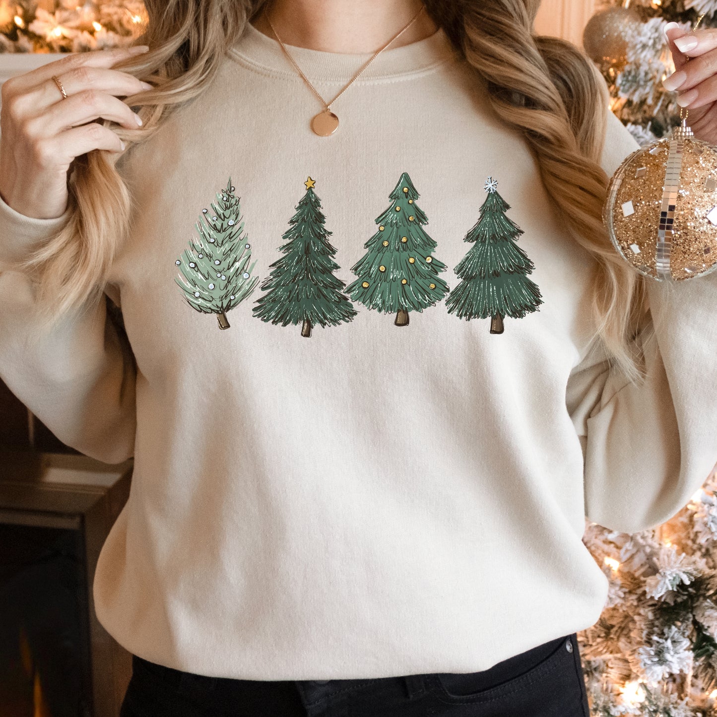 Green Christmas Tree Women's Sweatshirt