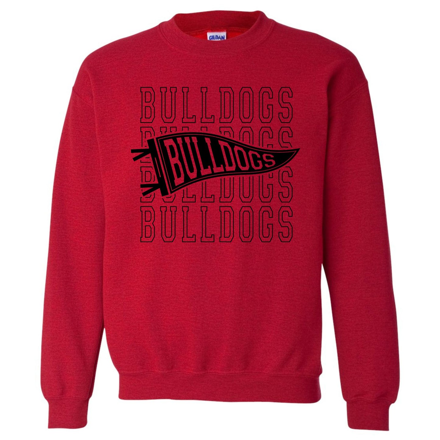 Bulldogs Bulldogs Bulldogs Pennant Sweatshirt
