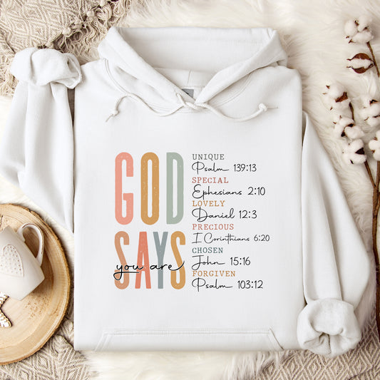 God Says I'm Religious bible Verse Hoodie