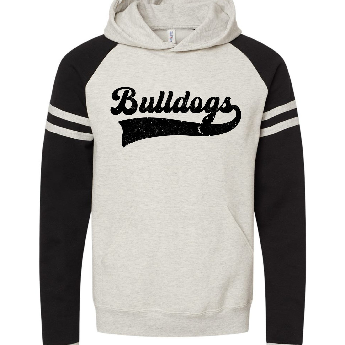 Bulldogs Striped Sports Hoodie