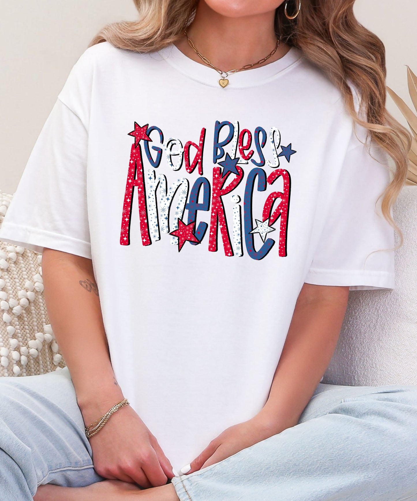 God Bless America Patriotic Tee – Comfort Colors