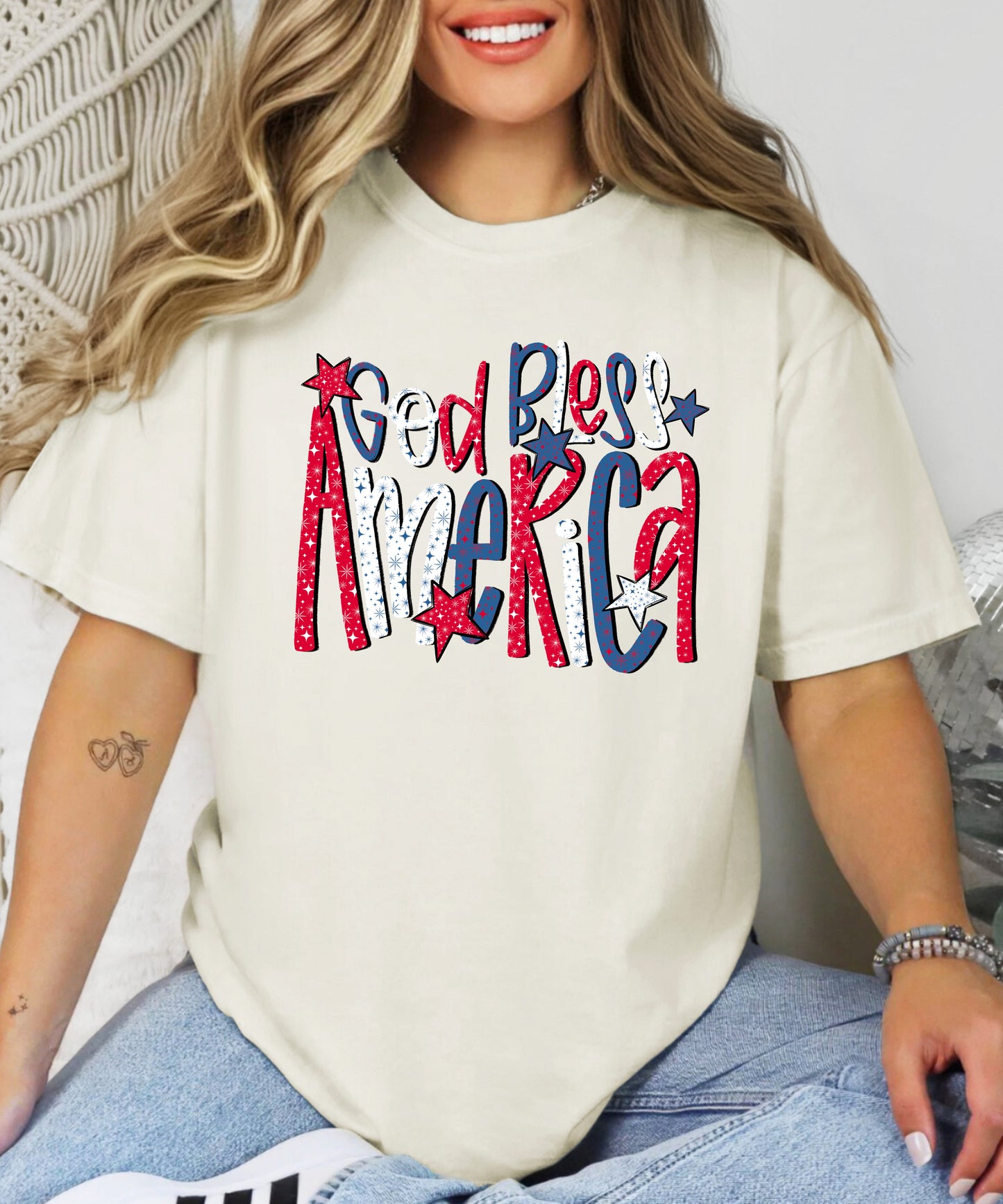 God Bless America Patriotic Tee – Comfort Colors