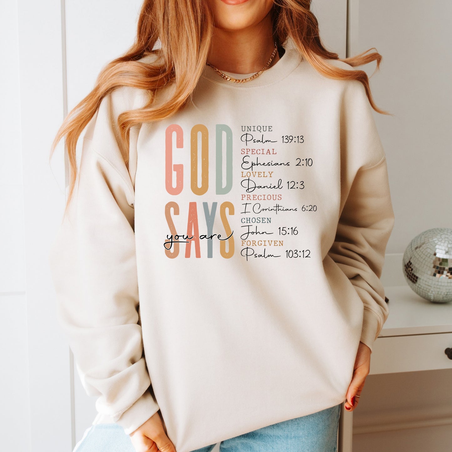 God Says I'm Religious Bible Verse Sweatshirt