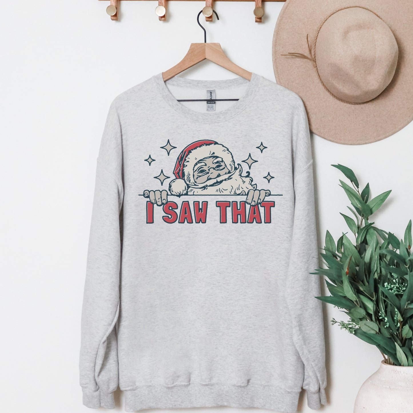 I saw that Christmas Santa Women's Sweatshirt