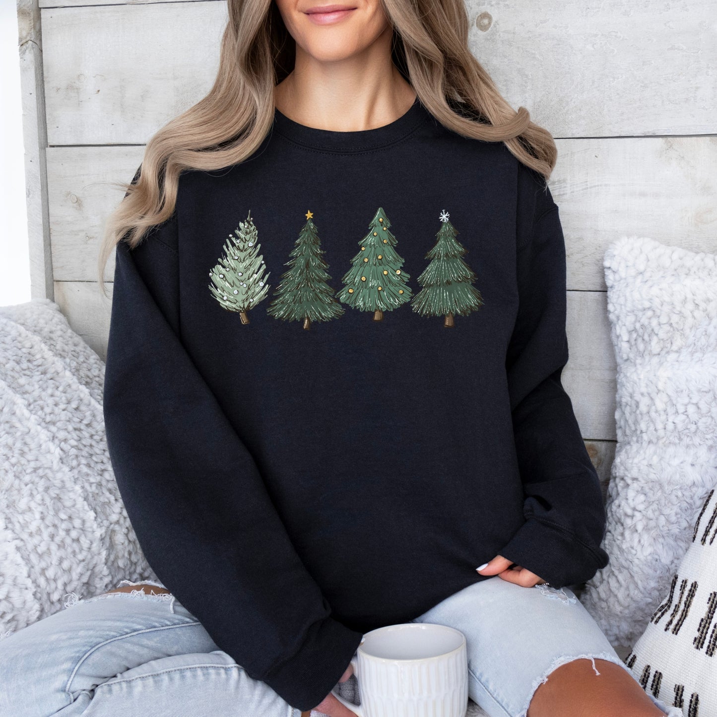 Green Christmas Tree Women's Sweatshirt