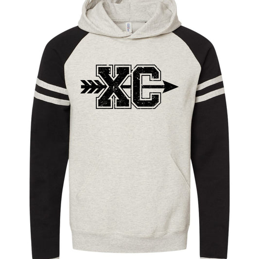 Cross Country Running Striped Sports Hoodie