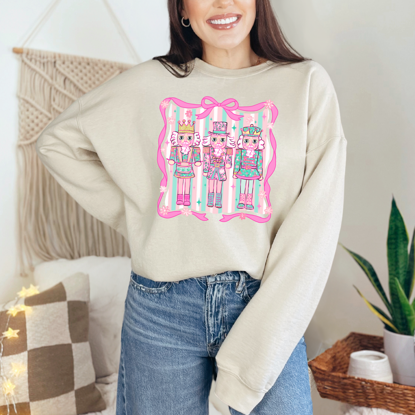 Striped Nutcracker Trio Sweatshirt