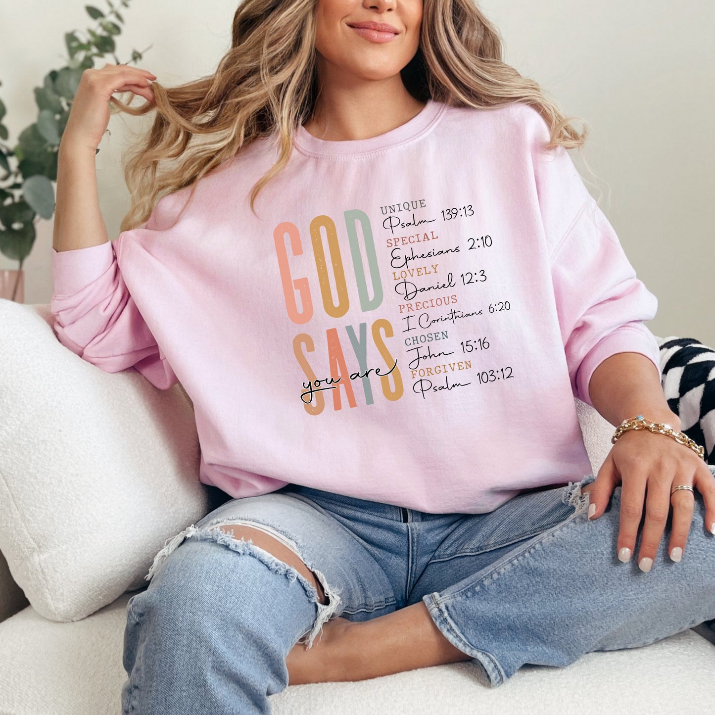 God Says I'm Religious Bible Verse Sweatshirt