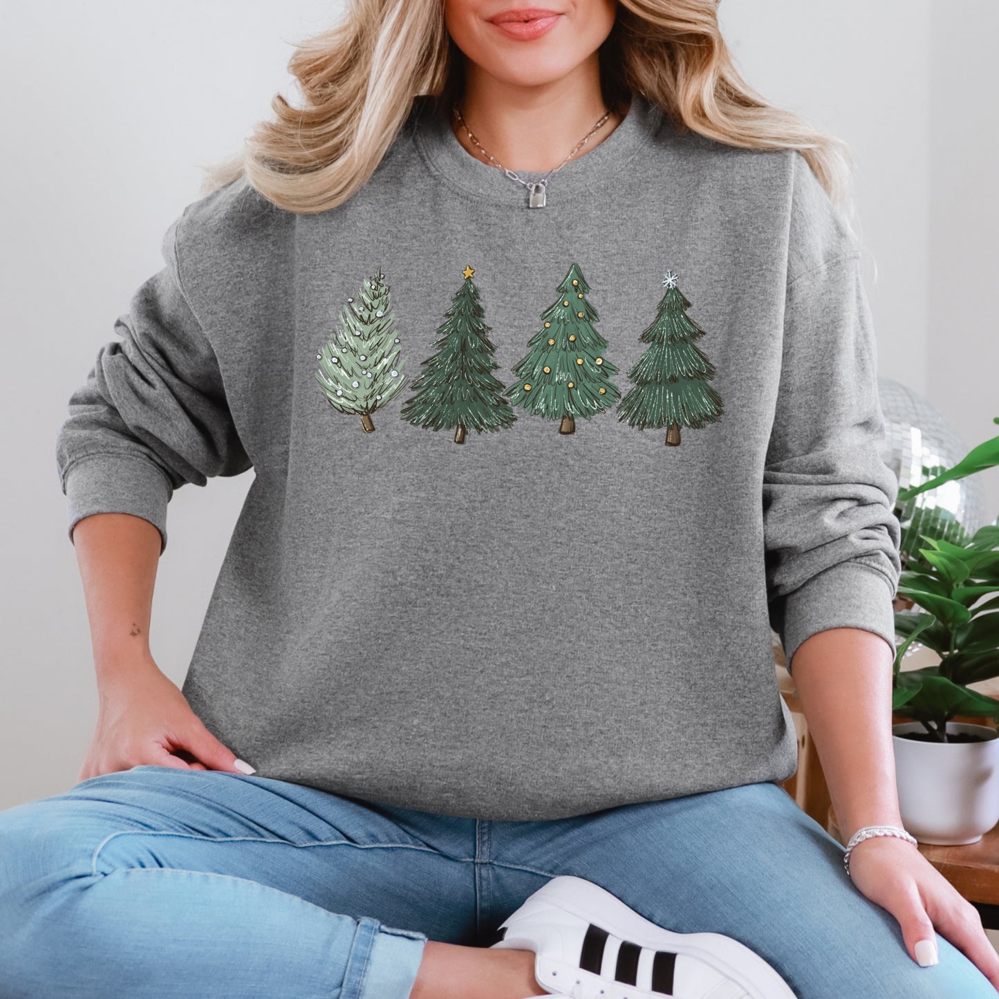 Green Christmas Tree Women's Sweatshirt