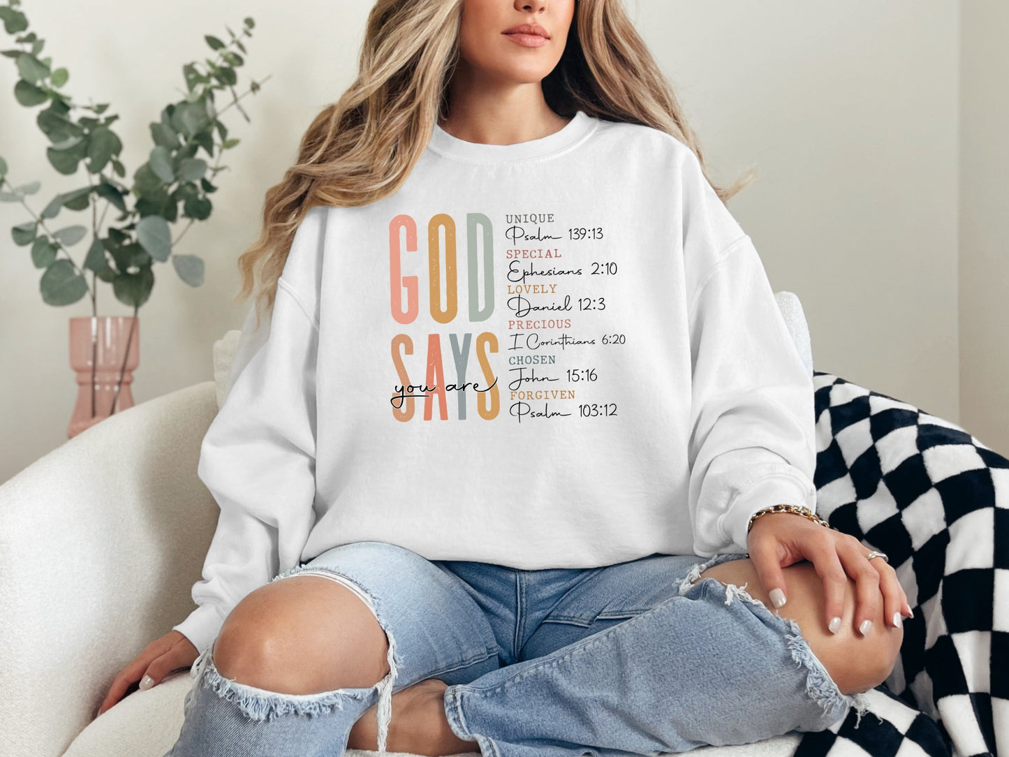 God Says I'm Religious Bible Verse Sweatshirt