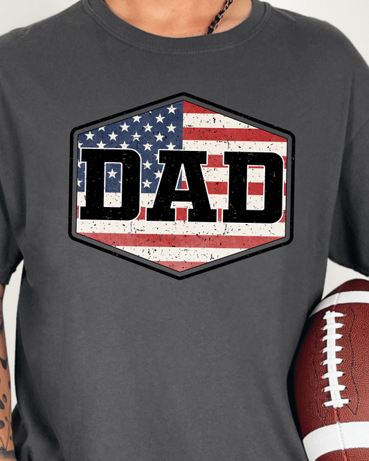 Patriotic Dad Shirt, Father’s Day Gift for Dad, American Flag Dad Tee, USA Dad Shirt, Gift for Grandpa, Birthday Gift for Dad