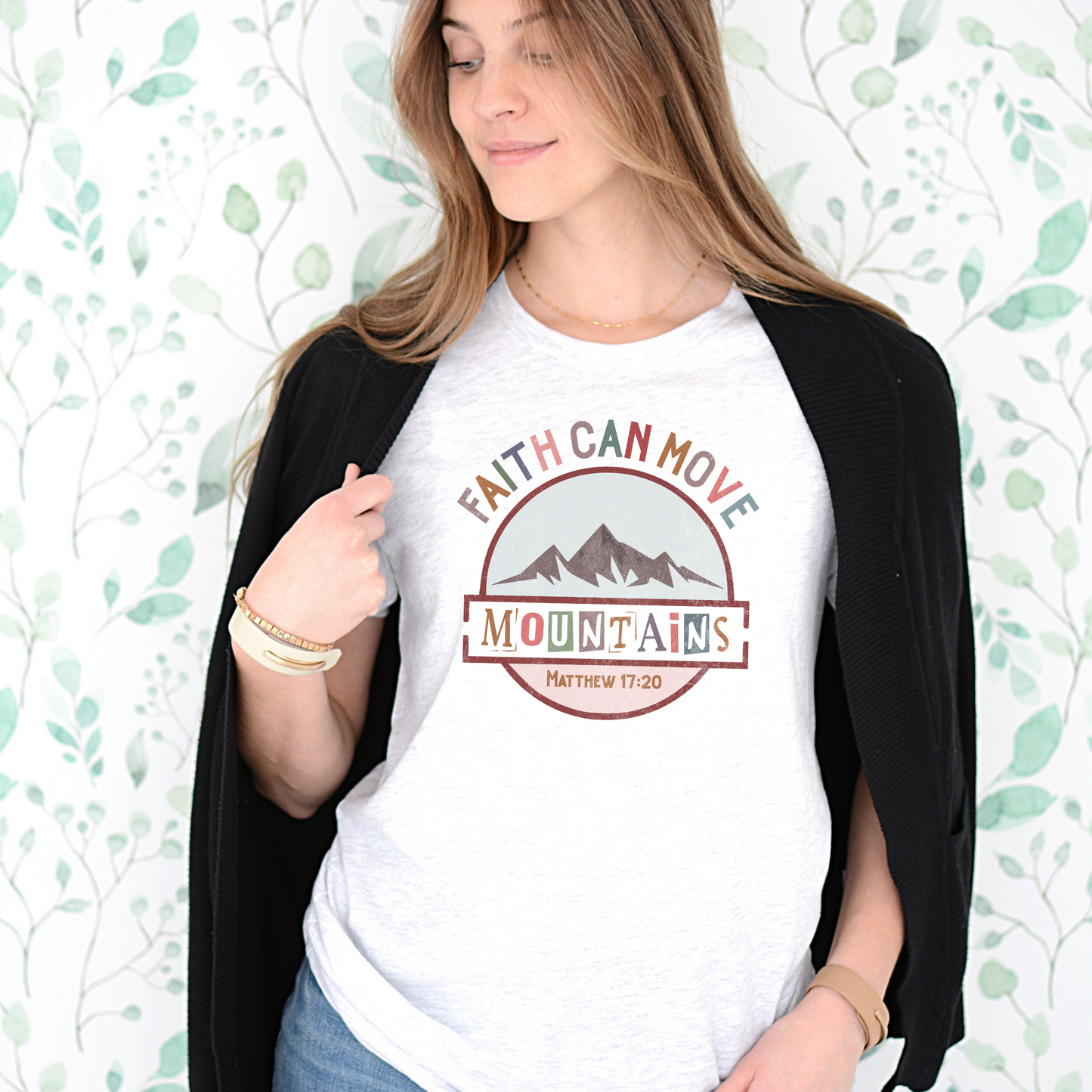 Faith Can Move Mountains Women's Graphic Tee