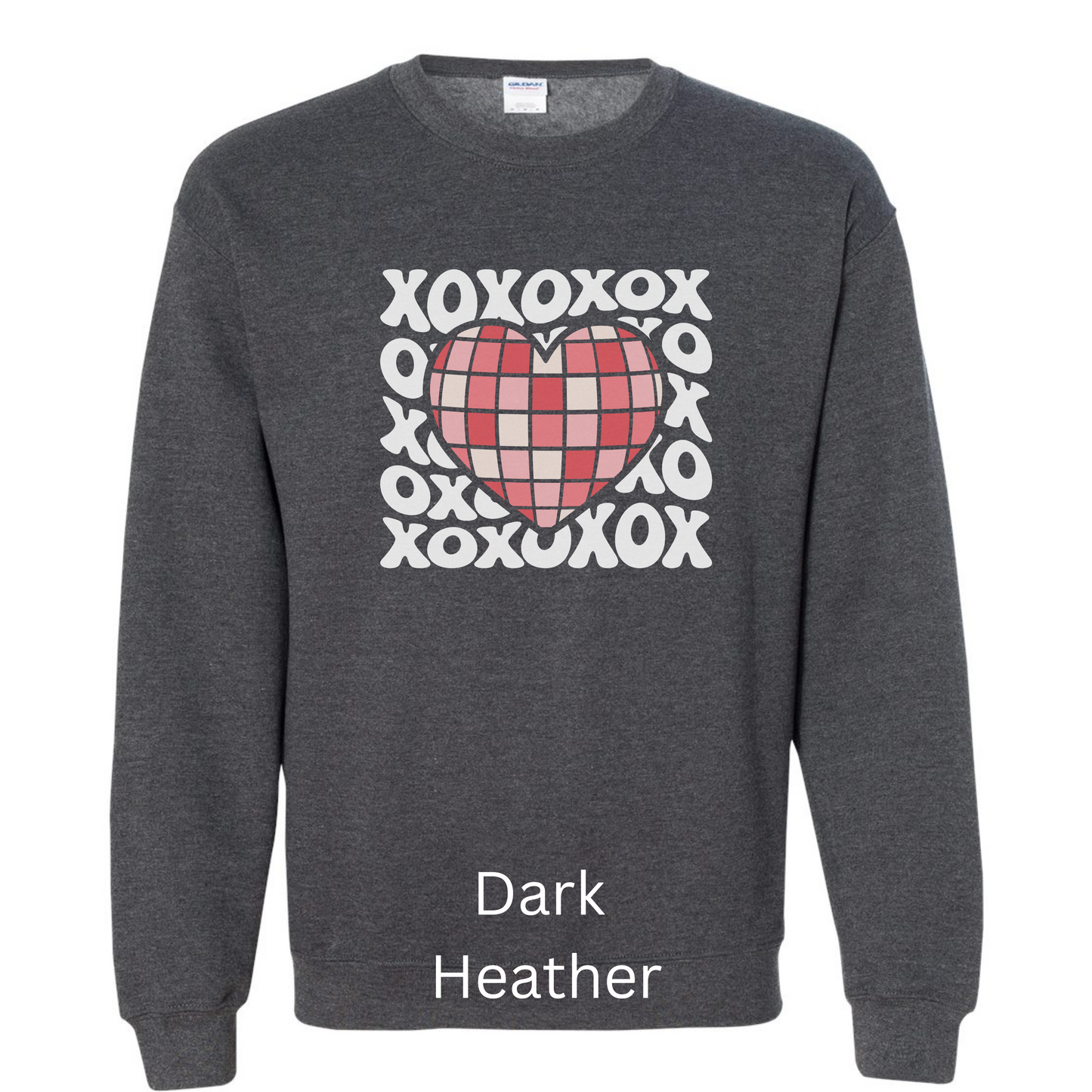 Valentine’s Sweater xoxo w/ disco ball heart