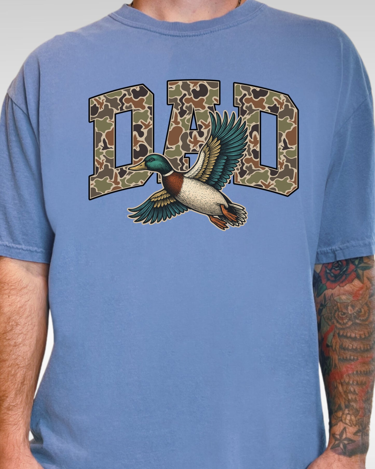 Camo Duck Dad Shirt | Duck Hunting Father’s Day Gift | Outdoorsman Dad Tee | Hunting Dad Shirt