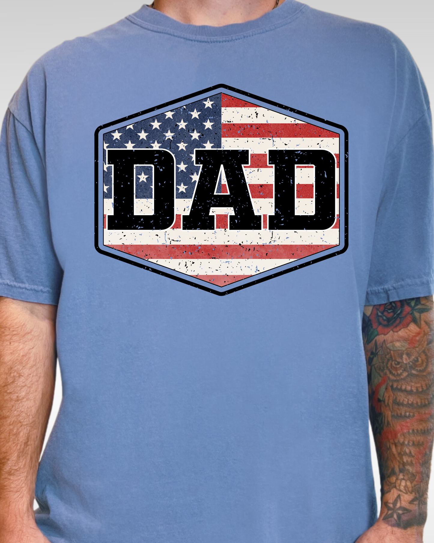 Patriotic Dad Shirt, Father’s Day Gift for Dad, American Flag Dad Tee, USA Dad Shirt, Gift for Grandpa, Birthday Gift for Dad