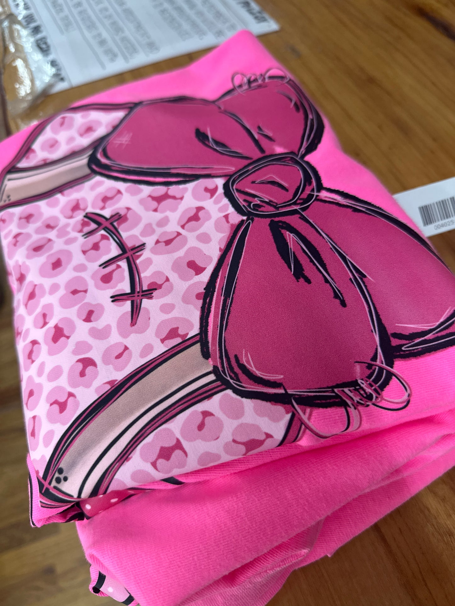 Bulldog football bow pink shirt
