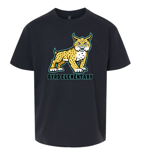 Byrd Elementary Bobcat tshirt (text version)