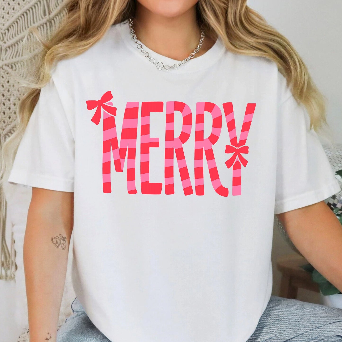 Merry Striped Coquette tshirt