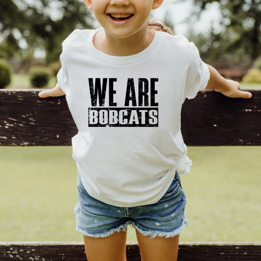 We are Bobcats youth tshirt minimalist