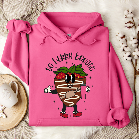 So Berry Boojee Hooded Sweatshirt