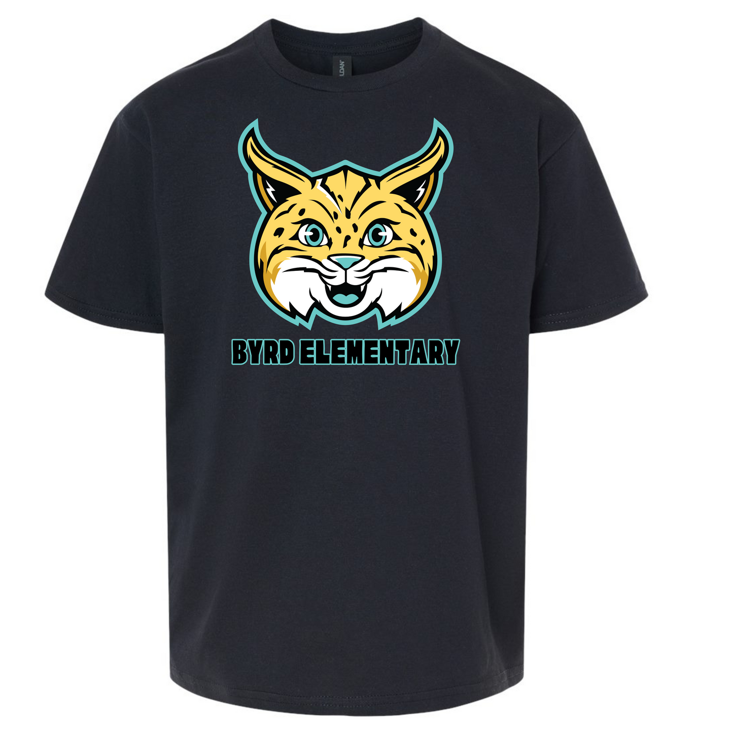 Byrd Elementary Bobcat Face tshirt