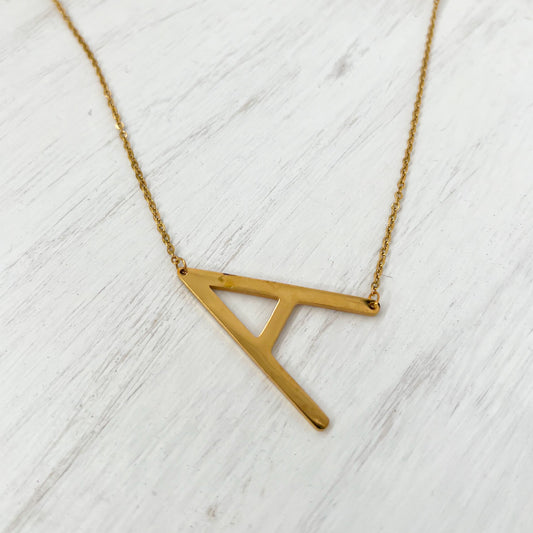 18k Gold Coated Letter Necklaces