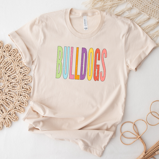 Pastel Bulldogs Unisex Graphic Tee