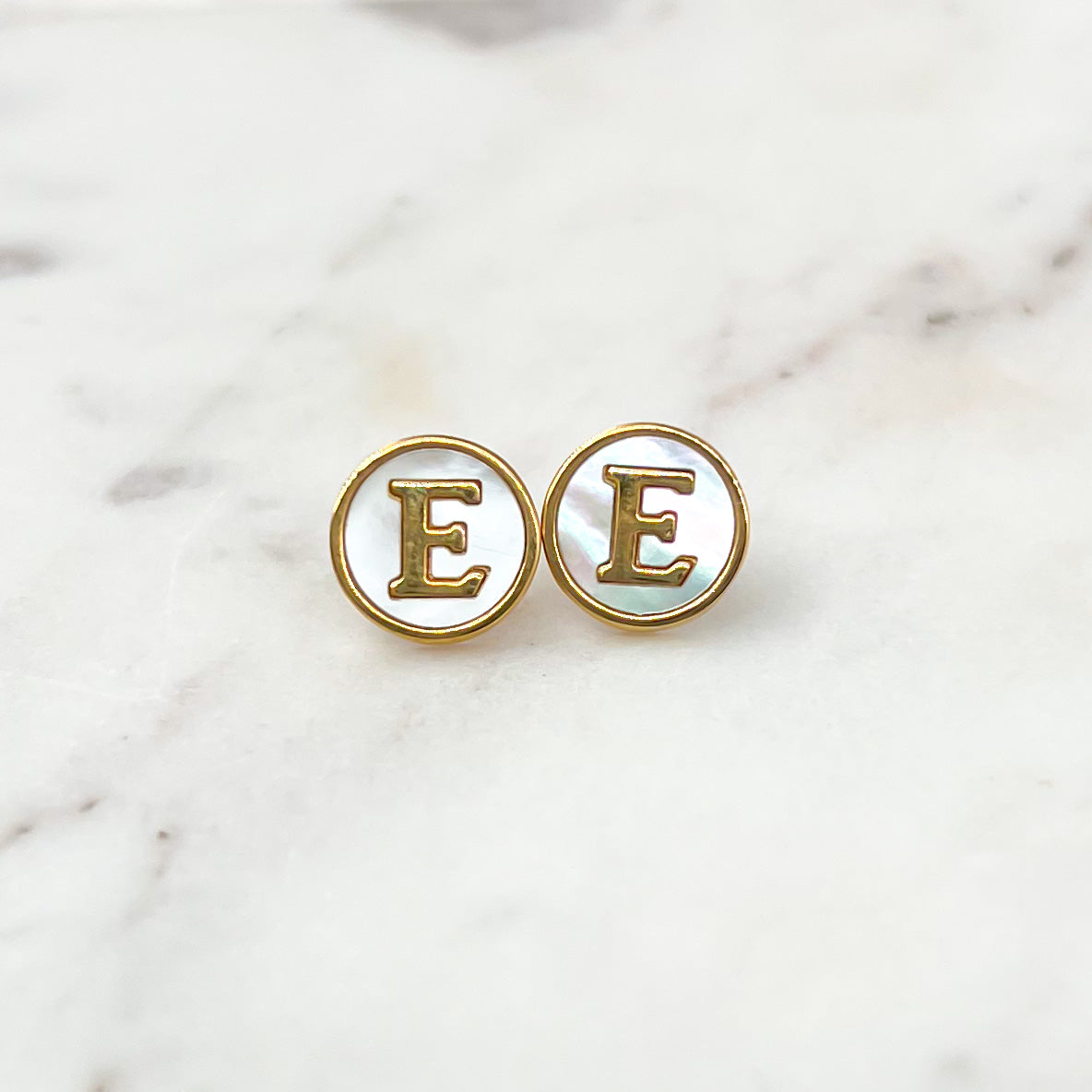 Stainless Steel Letter Earrings