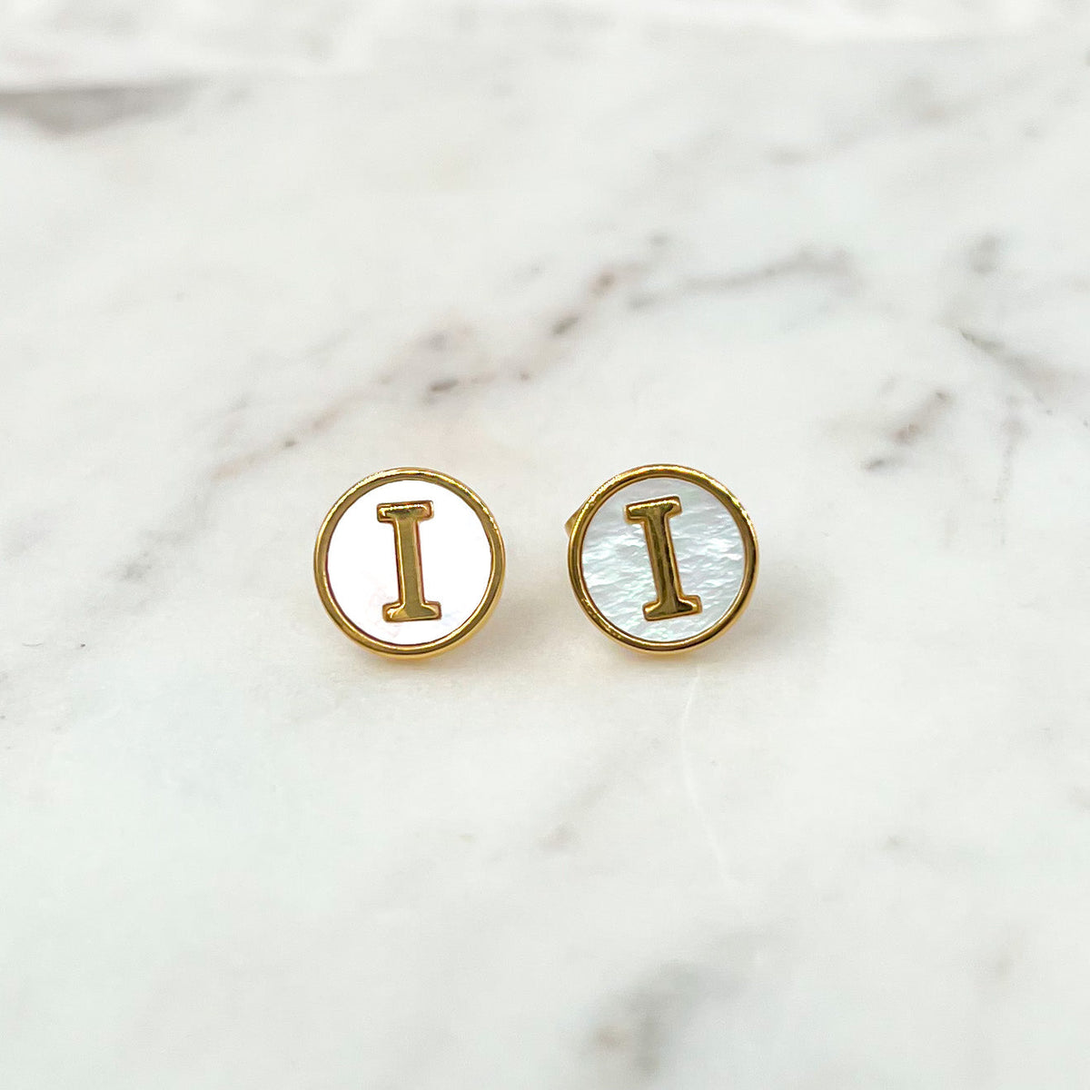 Stainless Steel Letter Earrings
