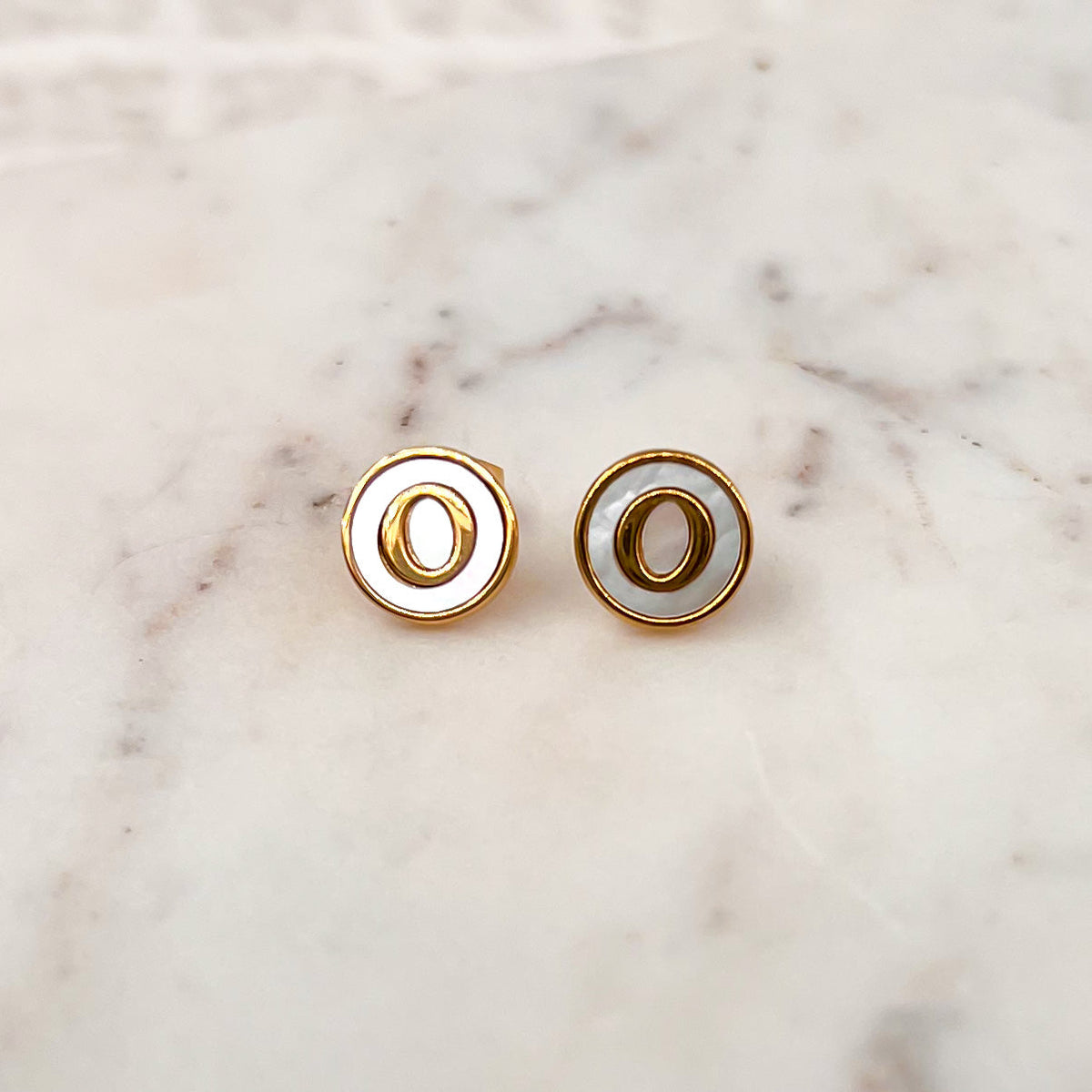 Stainless Steel Letter Earrings