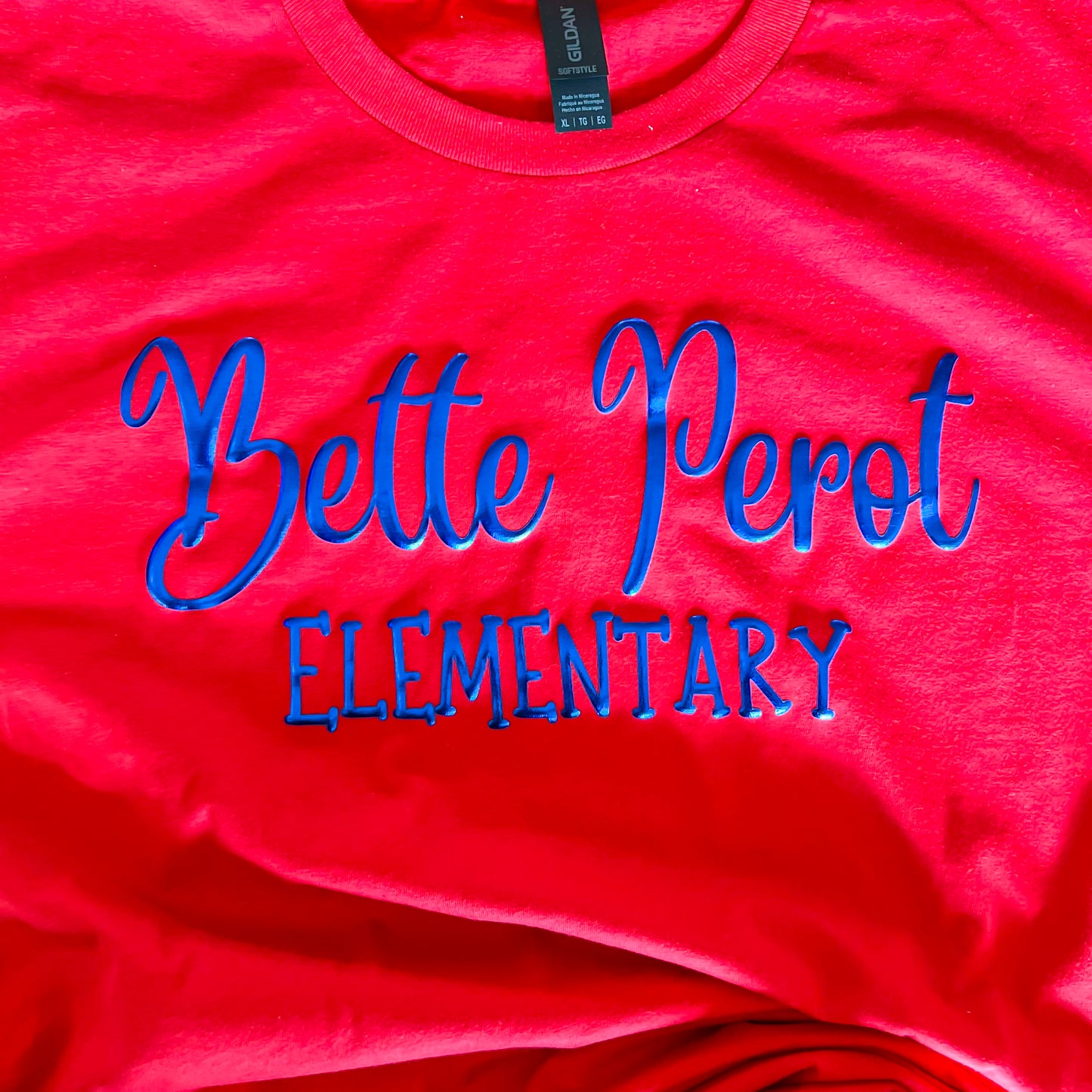 Custom Metallic Puff Shirts Font 3