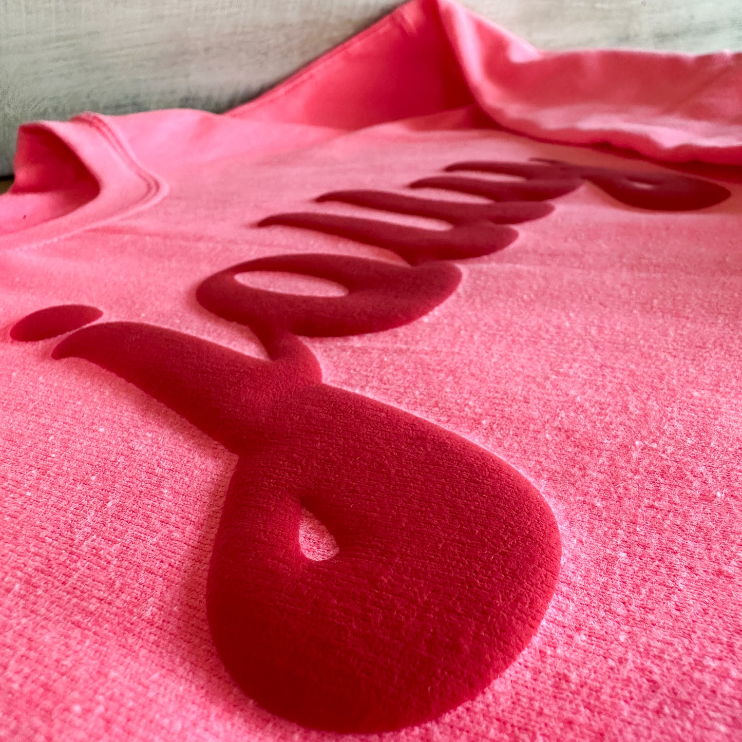 Jolly Sweatshirt – Red Puff Lettering