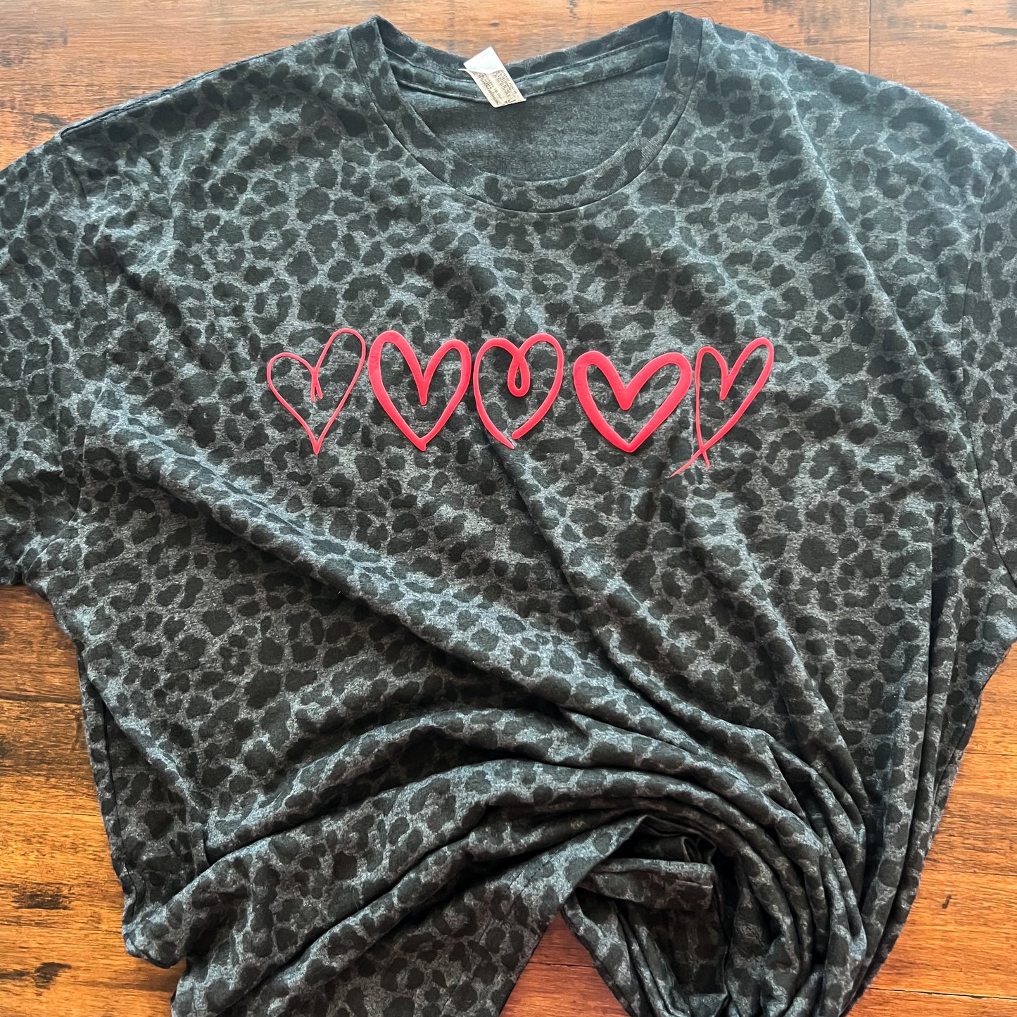 Black Heart Valentine Puff Women's Graphic Tee