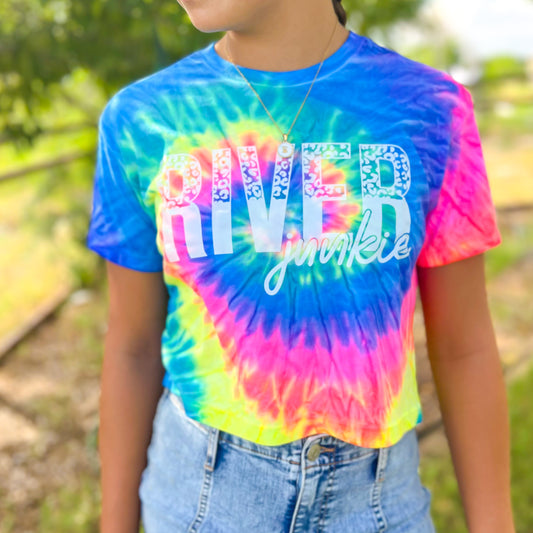 River Junkie Tye Dye Crop Top