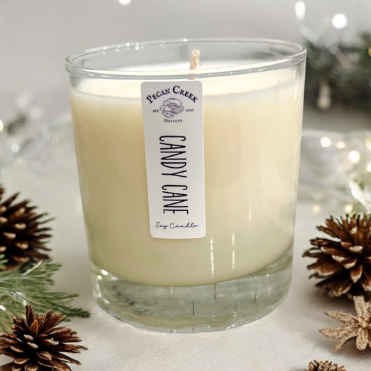 Single Christmas Whiskey Glass Candle with Gift Box