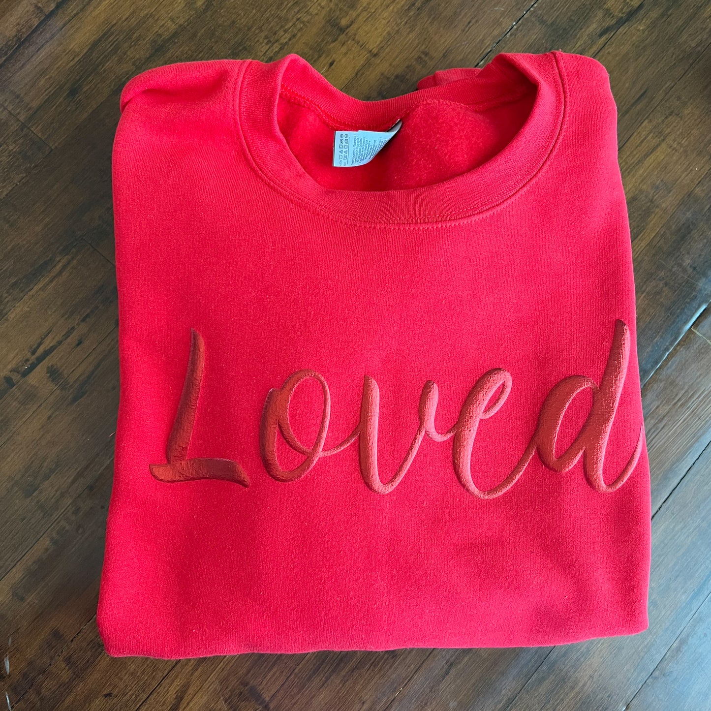 Love Red on Red Sweatshirt