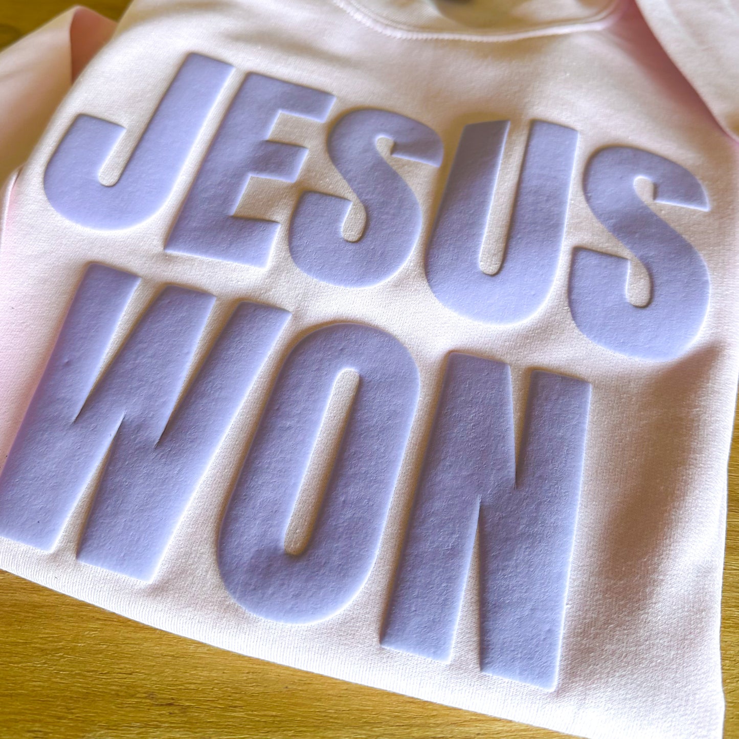 Jesus Won Puff Sweatshirt