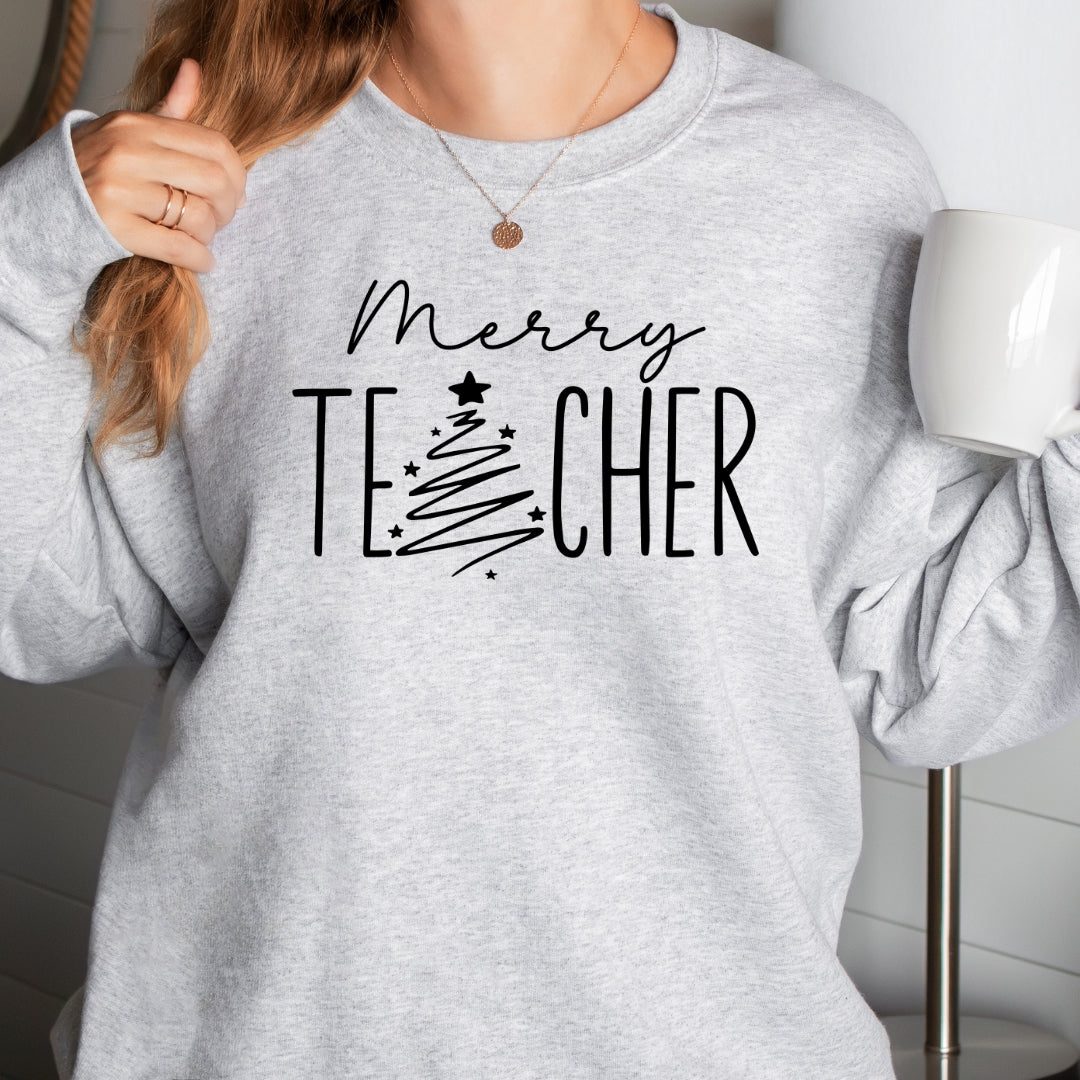 Merry Teacher Sweatshirt