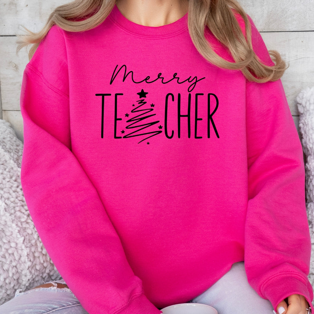 Merry Teacher Sweatshirt
