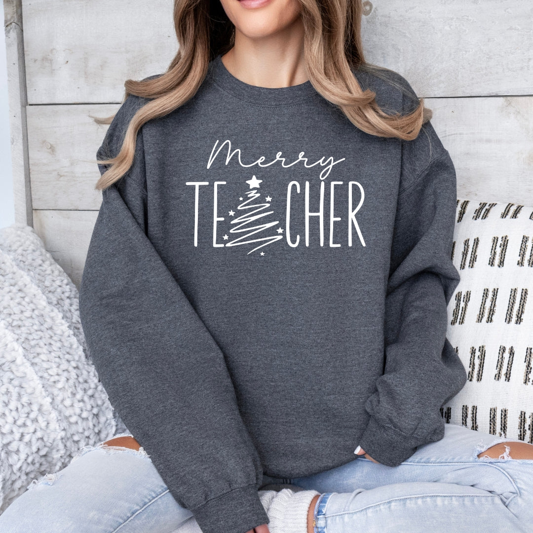 Merry Teacher Sweatshirt