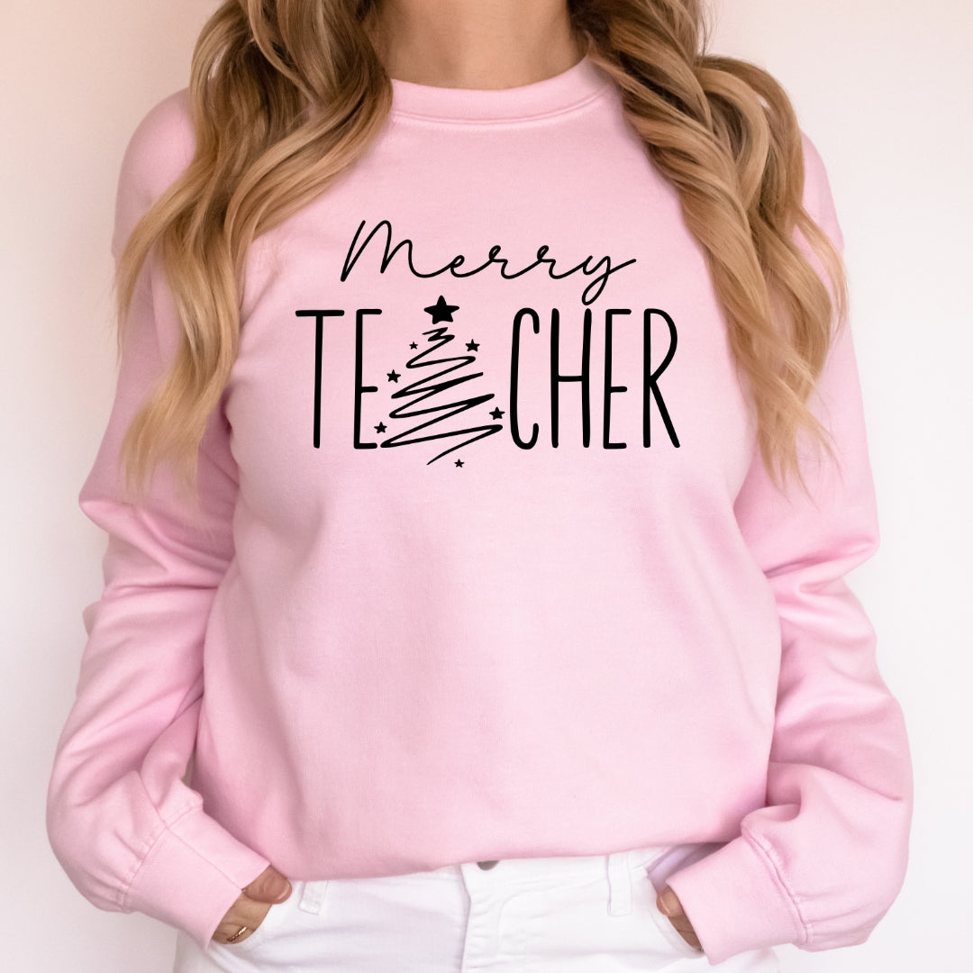 Merry Teacher Sweatshirt
