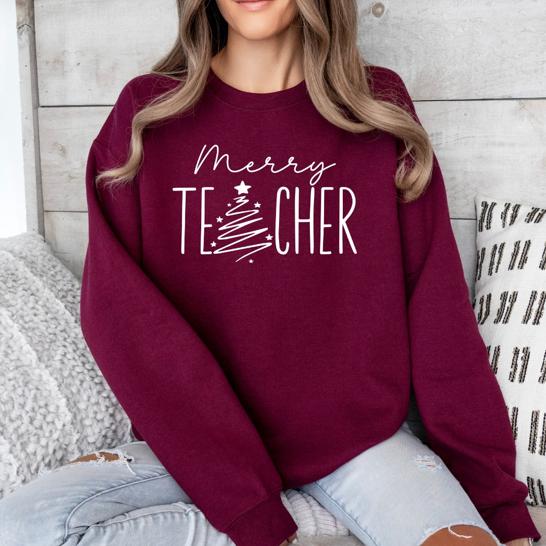 Merry Teacher Sweatshirt