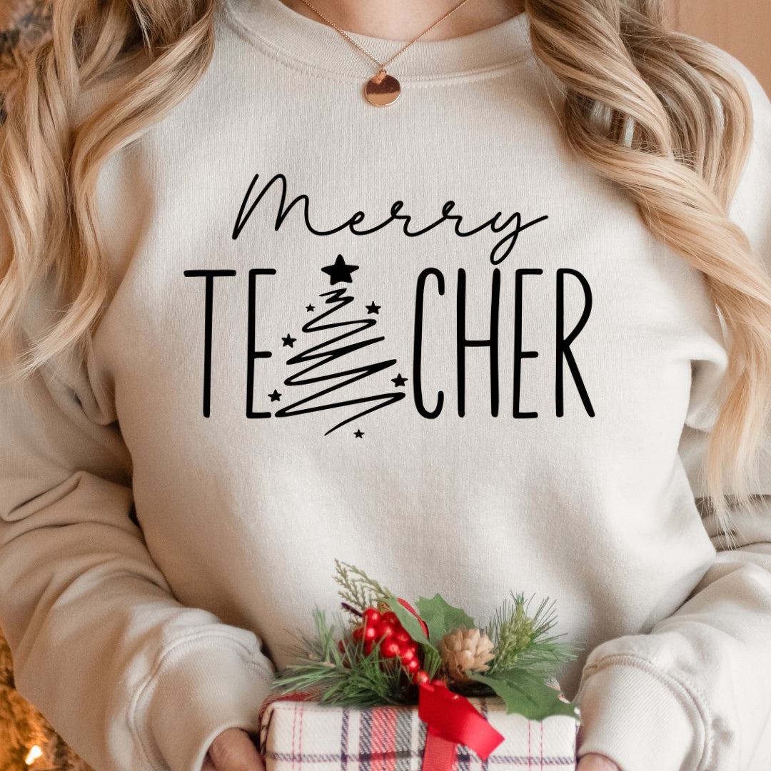Merry Teacher Sweatshirt
