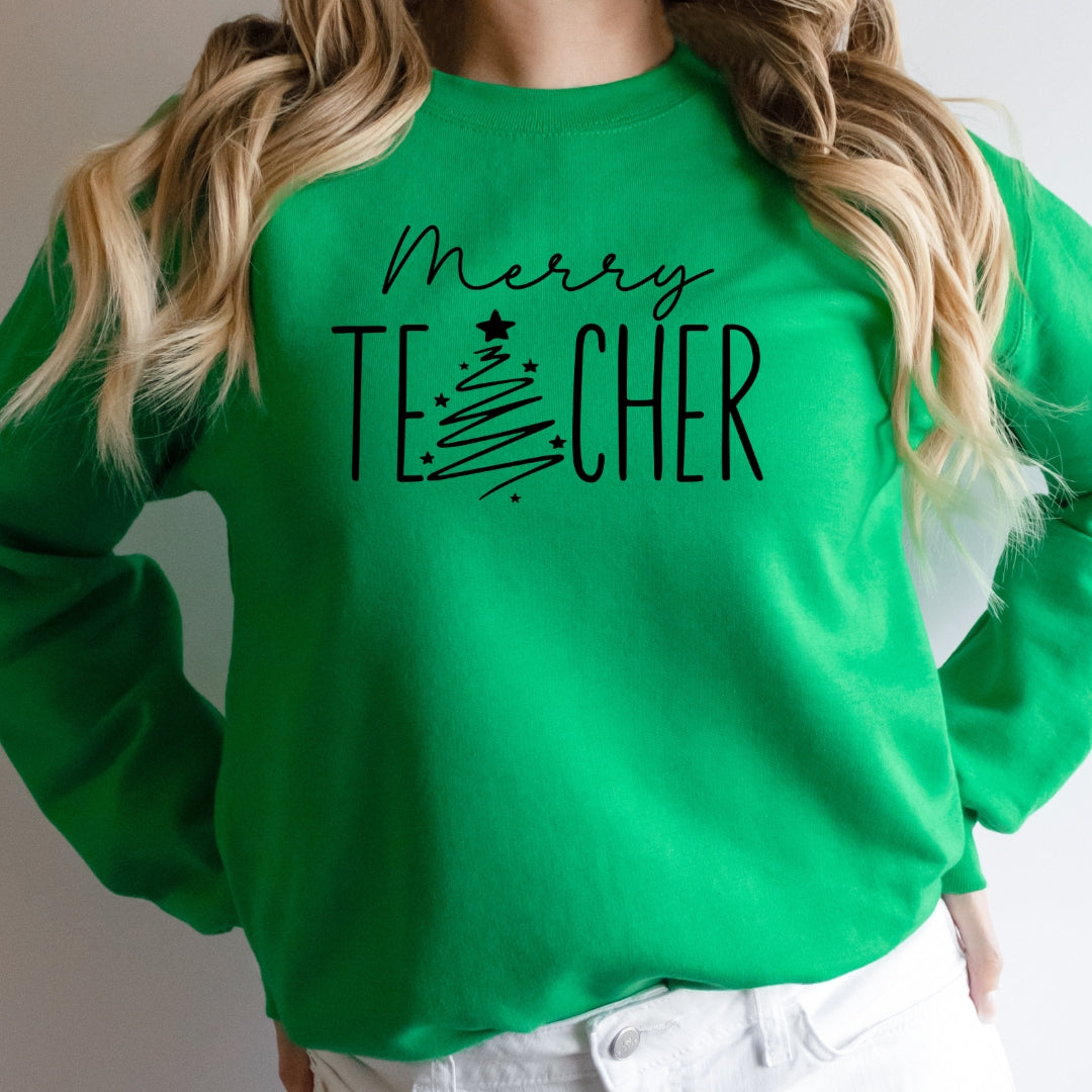 Merry Teacher Sweatshirt