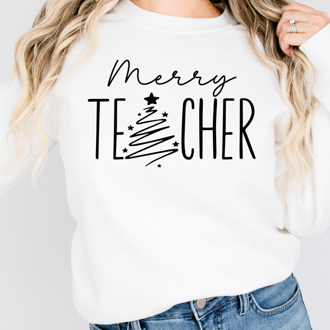 Merry Teacher Sweatshirt