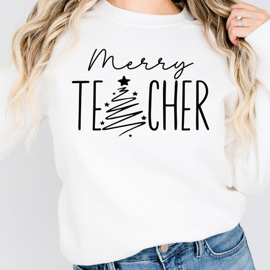 Merry Teacher Sweatshirt