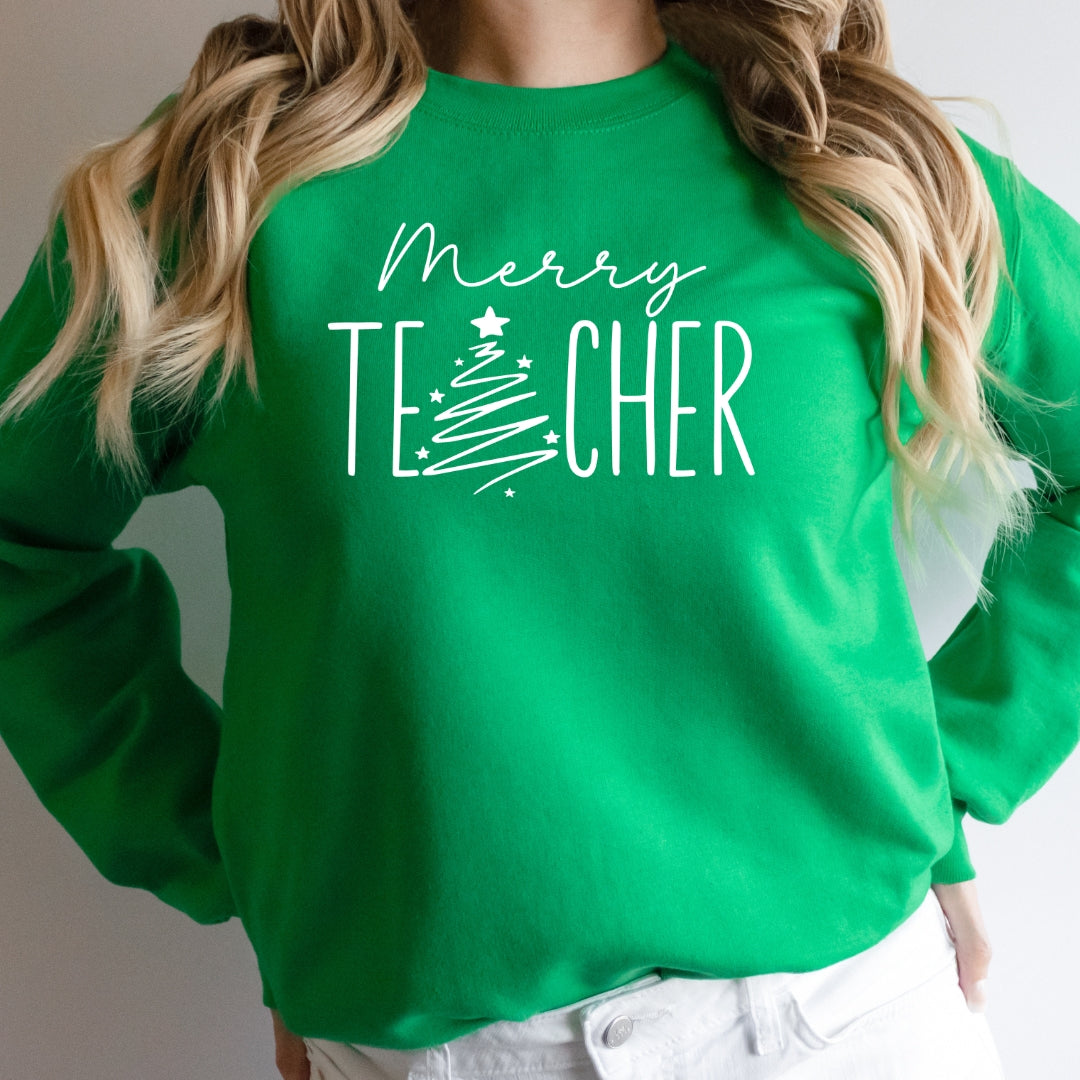 Merry Teacher Sweatshirt