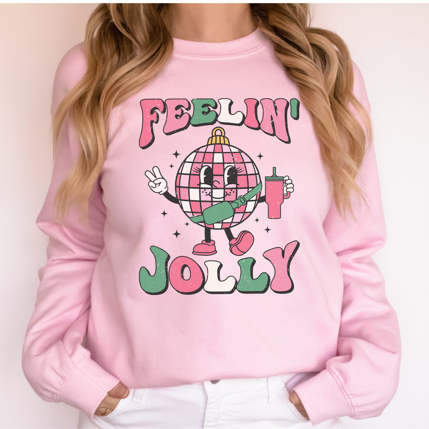 Feeling Jolly Disco Ball Sweatshirt