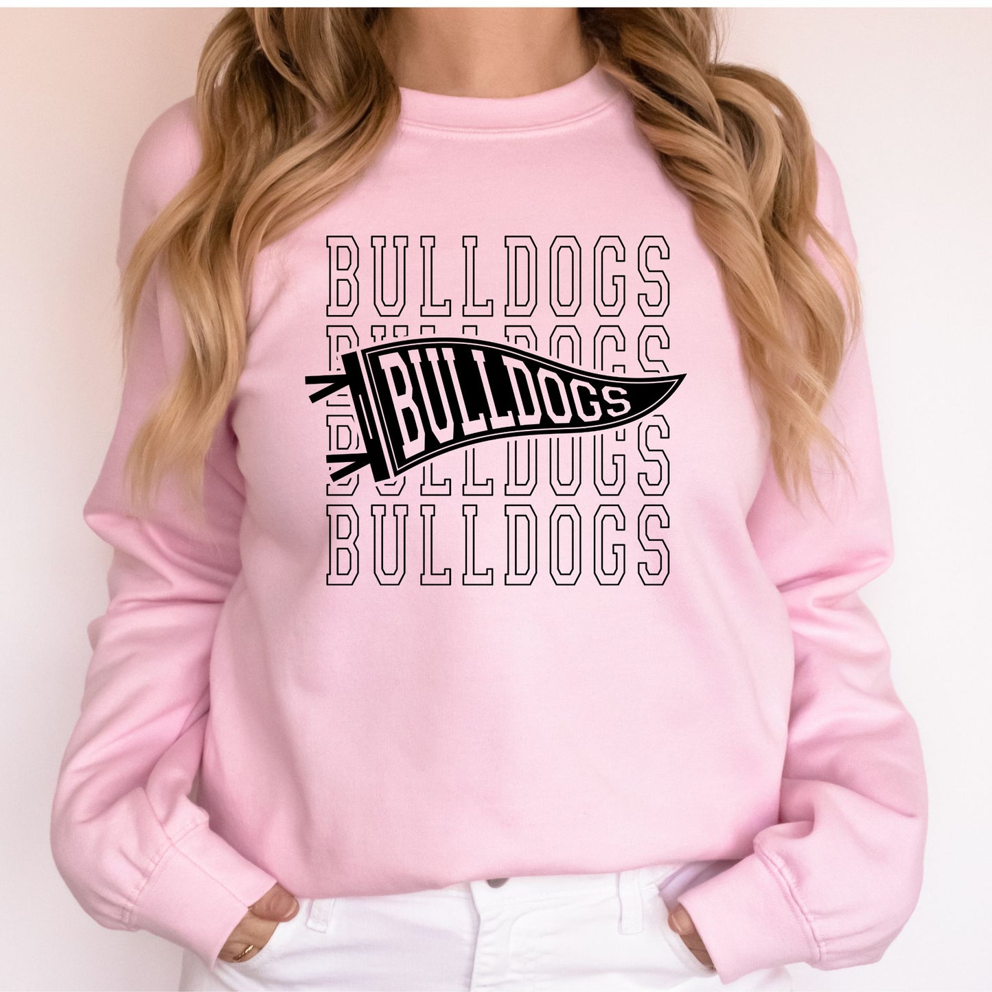 Bulldogs Bulldogs Bulldogs Pennant Sweatshirt