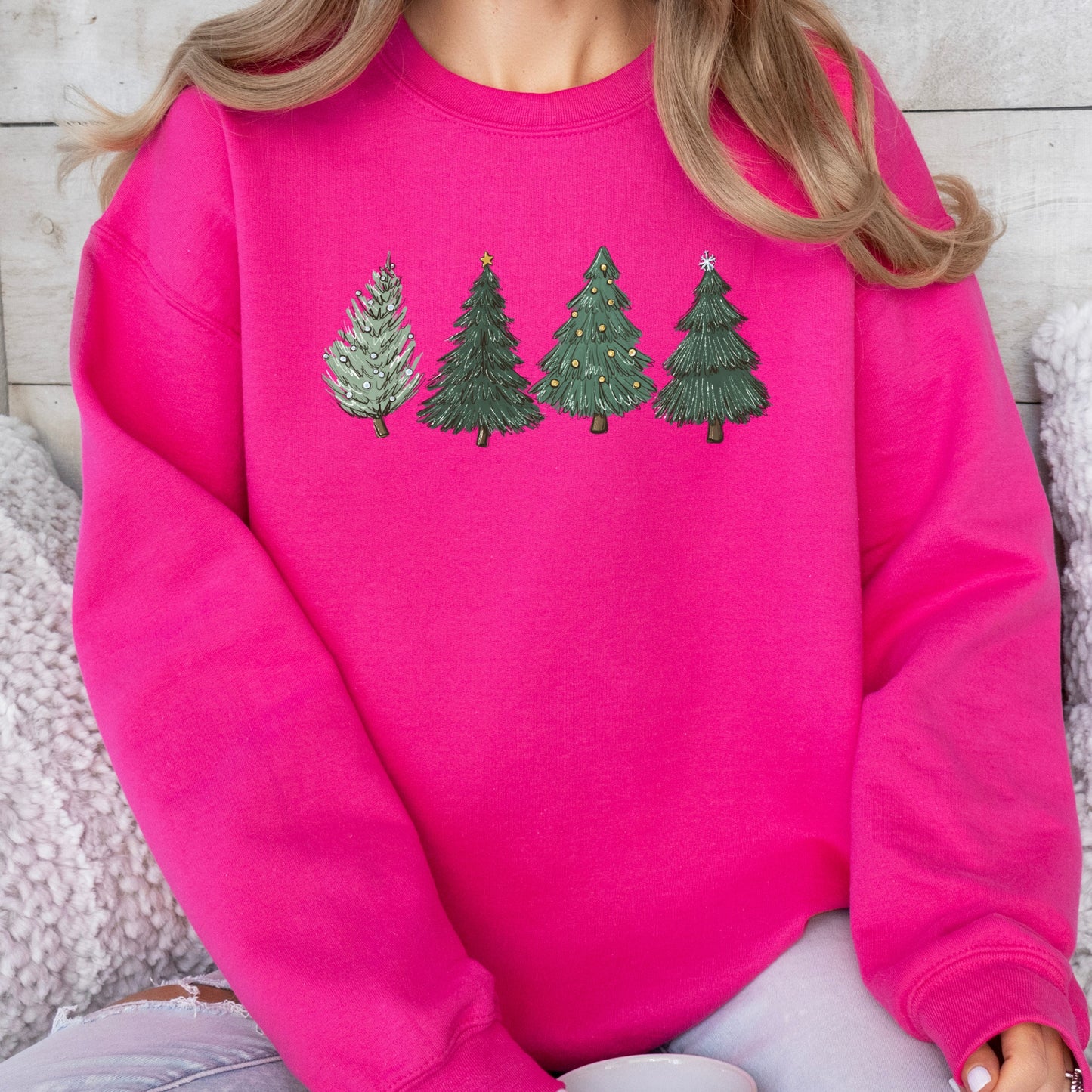 Green Christmas Tree Women's Sweatshirt